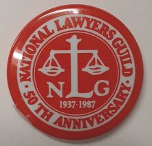 National Lawyers Guild 50 year button