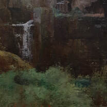 Close-up photo of Courbet's La Source